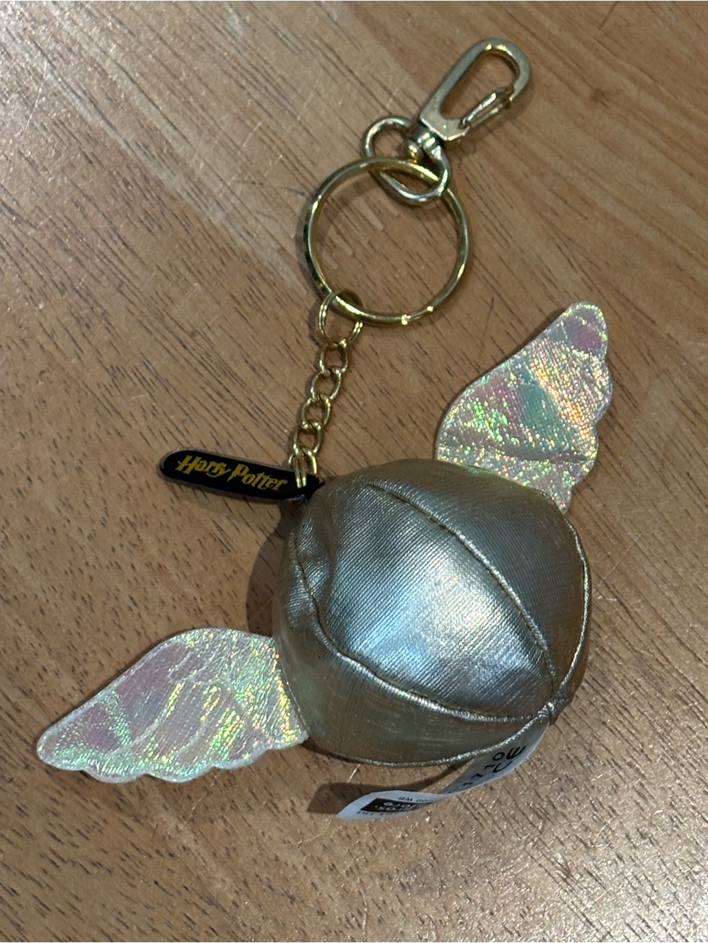 Vintage Harry Potter Warner Bros golden snitch keychain